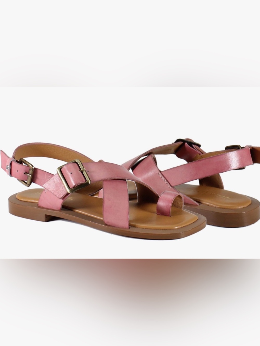 Diba True Women's Candy Jam Flat Toe Loop Genuine Leather Sandal